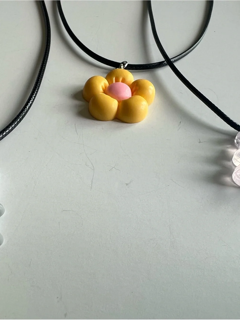 3 Kids Friendship Charm Necklace Set – Cat, Flower & Gummy Bear / stocking gift